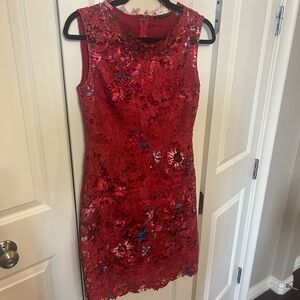 Elie Tahari Lace Shift Dress